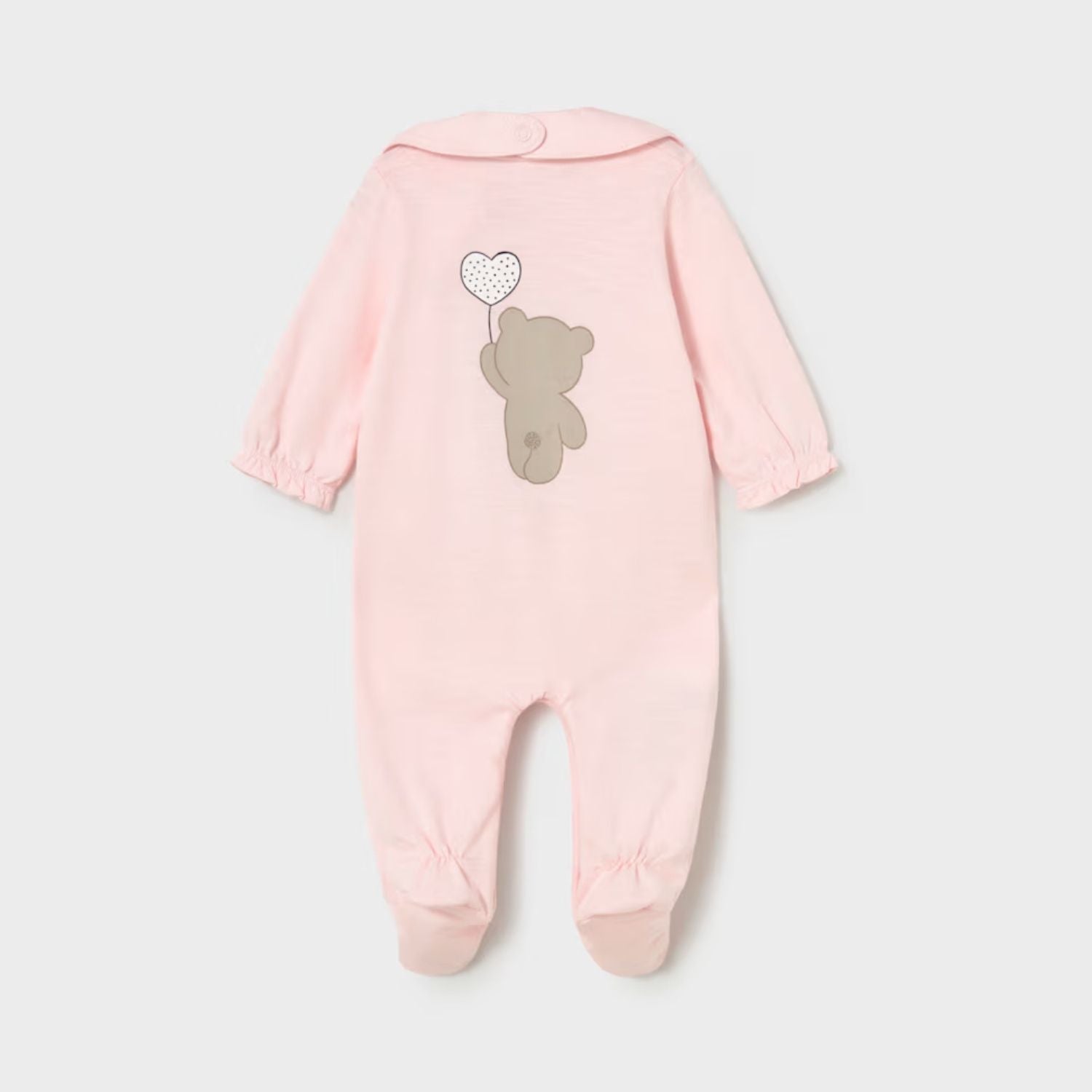 Set Pijama &amp; Babero Teddy Love Rosa