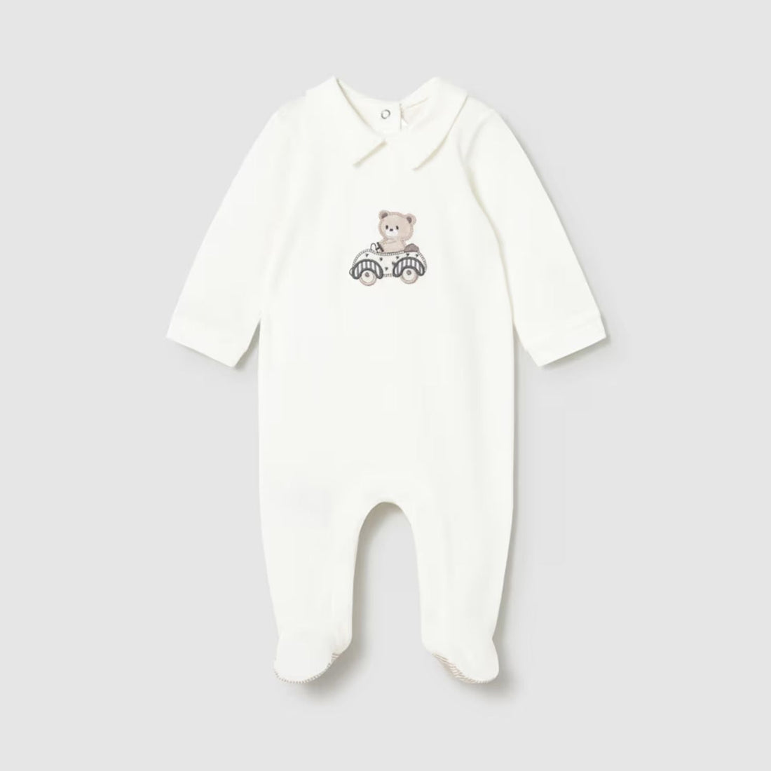 Pack Pijamas Teddy Wheels Crudo