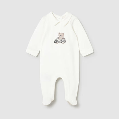 Pack Pijamas Teddy Wheels Crudo