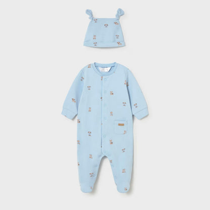 Pijama &amp; Gorro Puppy Friends Cielo