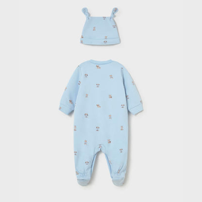 Pijama &amp; Gorro Puppy Friends Cielo