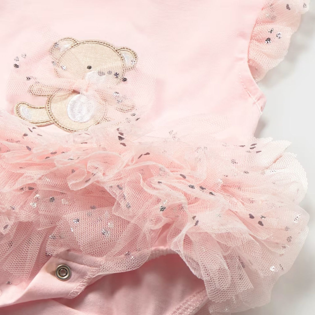 Body Tutú Teddy Love Rosa
