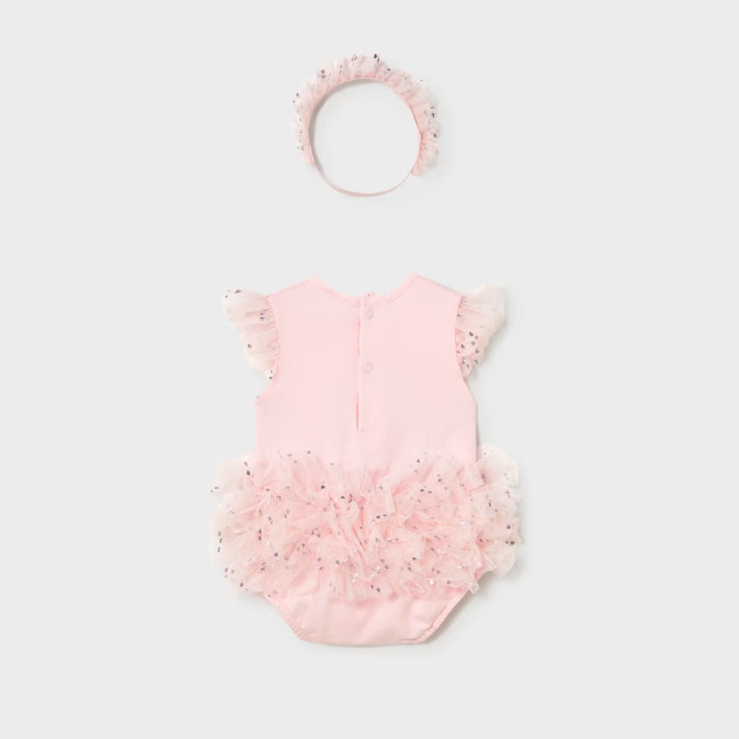 Body Tutú Teddy Love Rosa