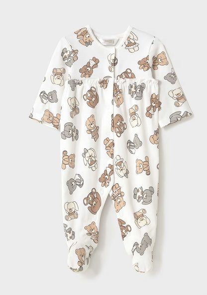 Set Pijamas Cute Bear Moca Newborn