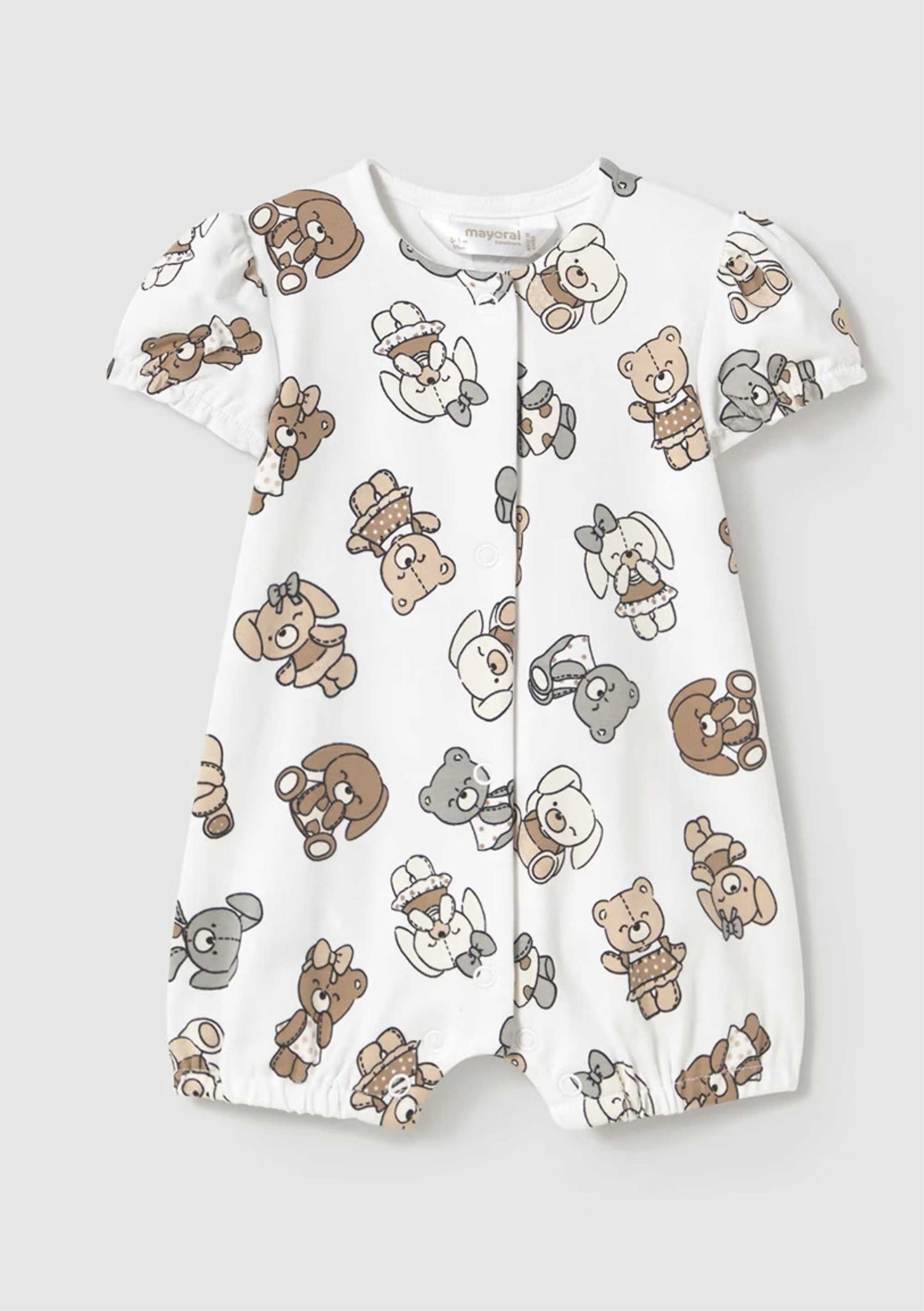 Enterizo Cute Bear Moca Newborn