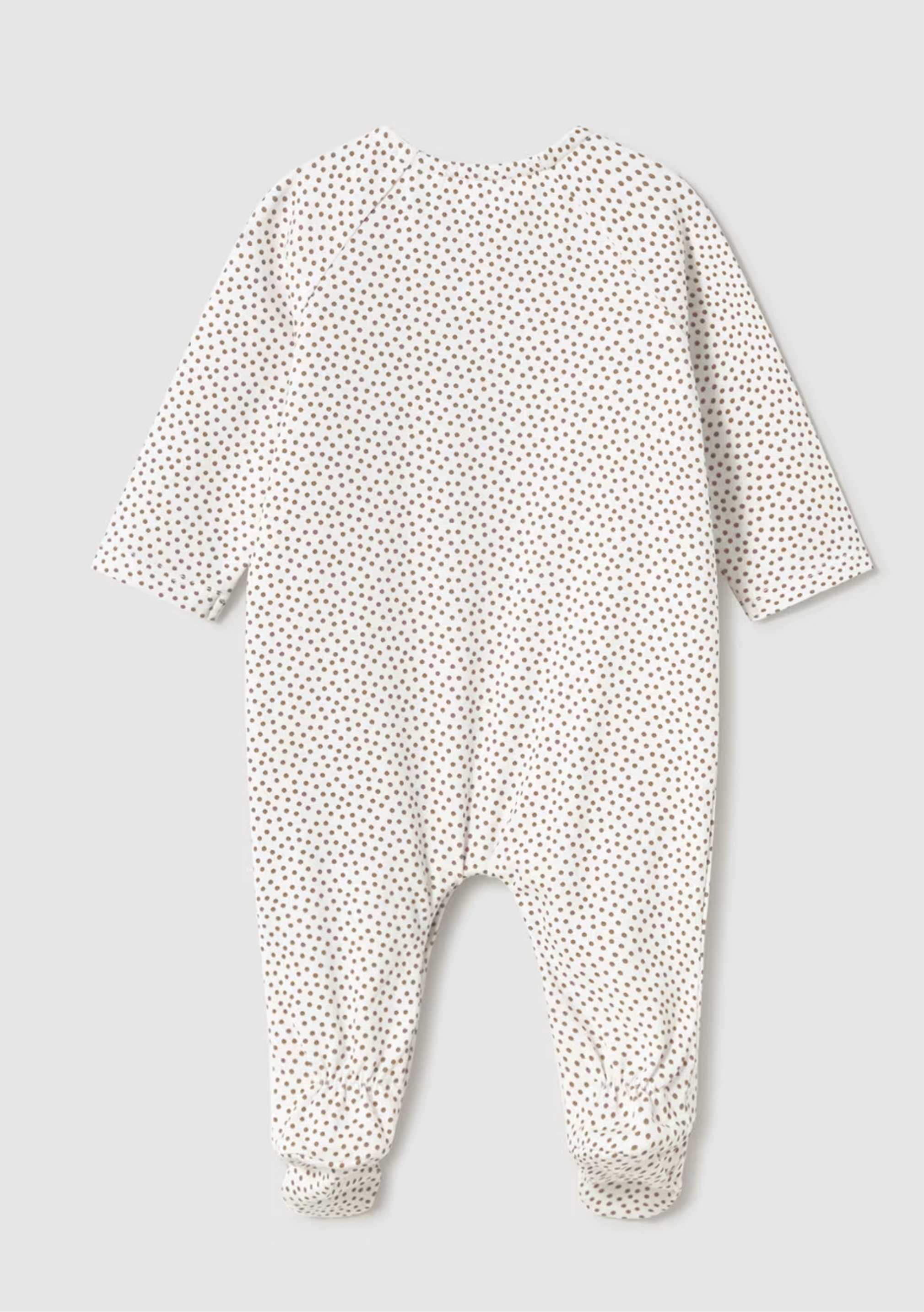 Pijama Puntos Cute Bear Moca Newborn