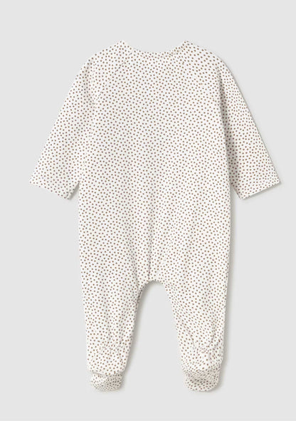 Pijama Puntos Cute Bear Moca Newborn