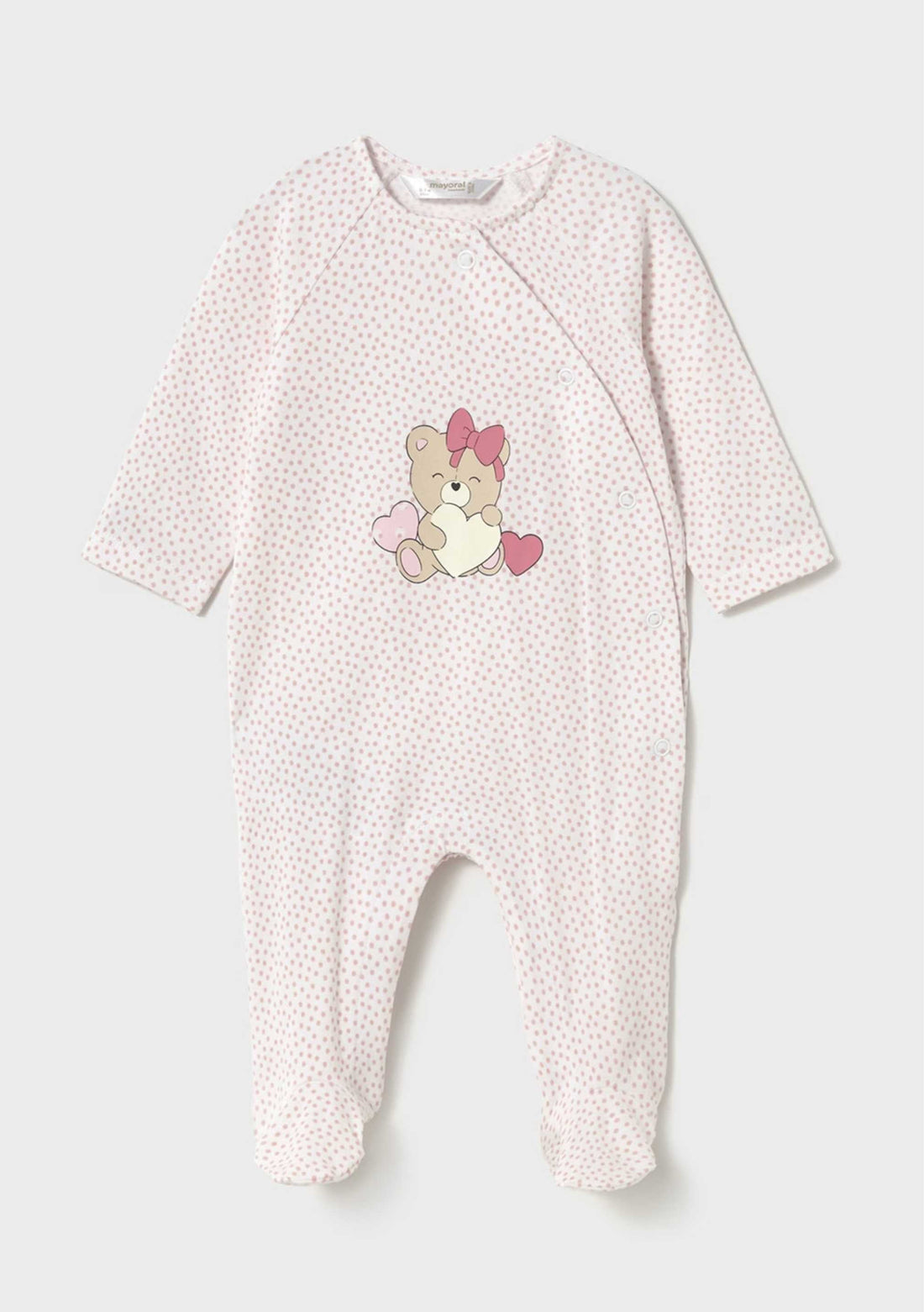 Pijama Puntos Cute Bear Rosa
