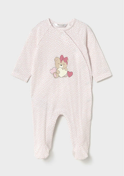 Pijama Puntos Cute Bear Rosa