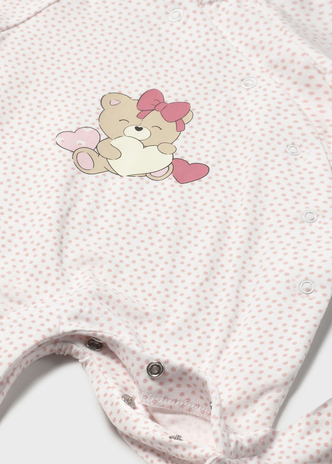 Pijama Puntos Cute Bear Rosa