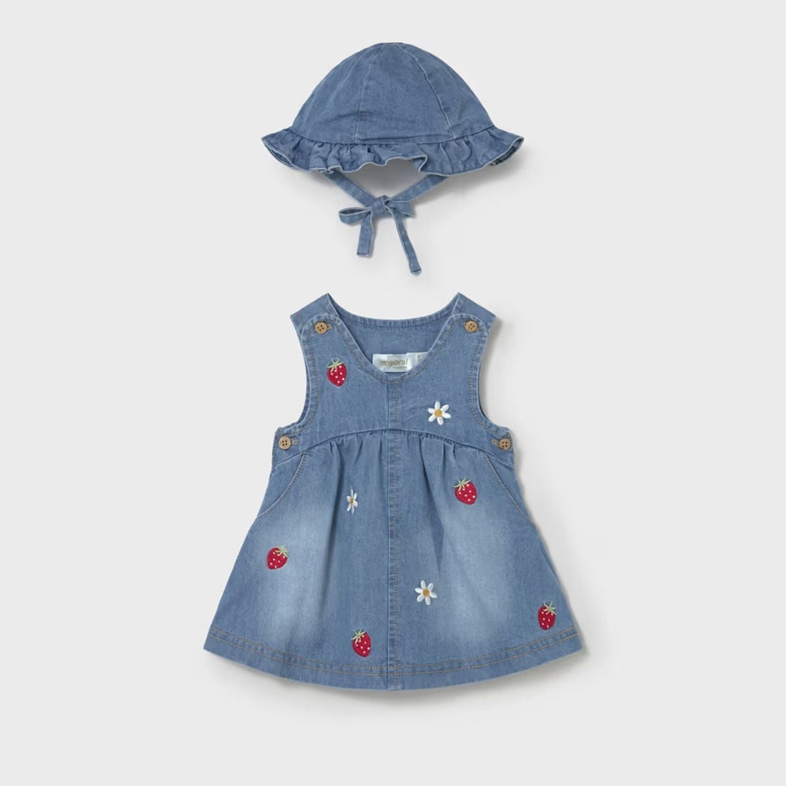Set Vestido Denim Strawberry Love