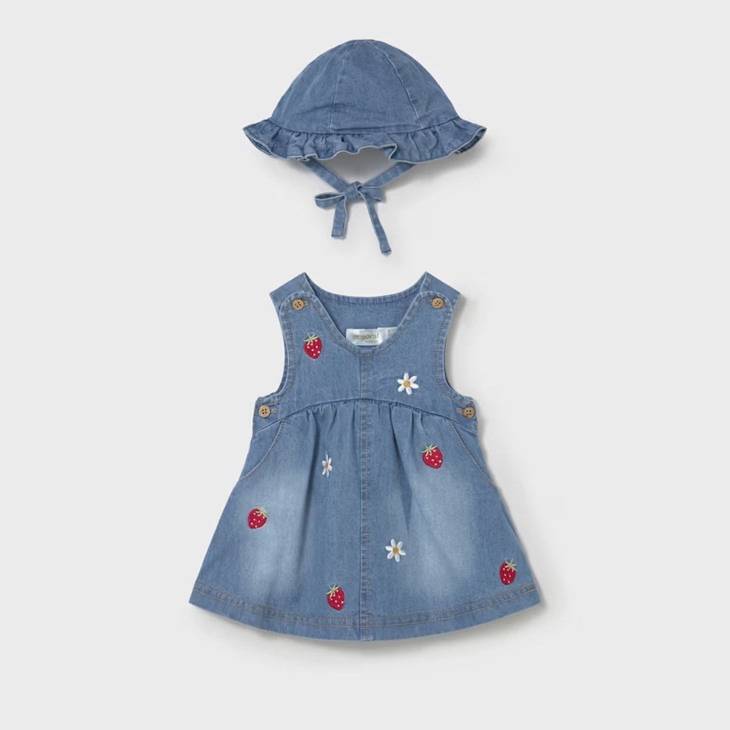 Set Vestido Denim Strawberry Love