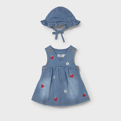 Set Vestido Denim Strawberry Love