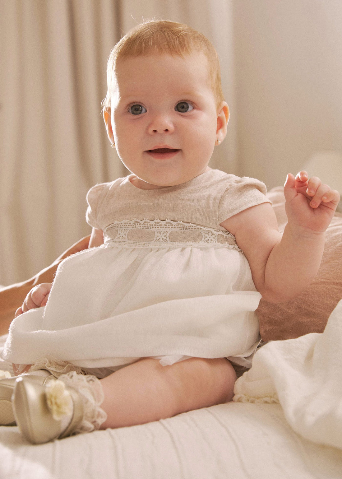 Vestido Lino Ceremonia Newborn