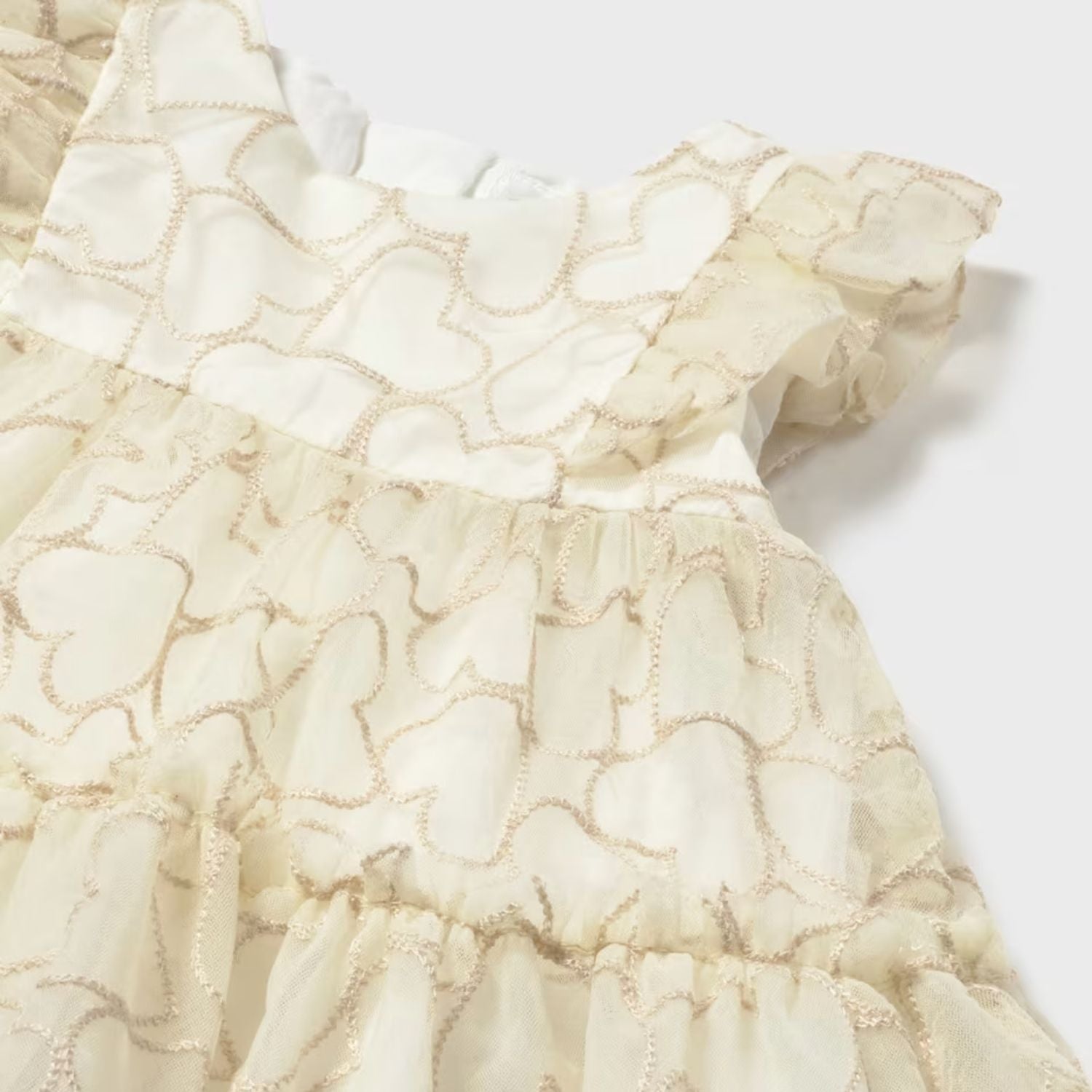 Vestido Tul Ceremonia Trigo