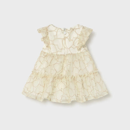 Vestido Tul Ceremonia Trigo