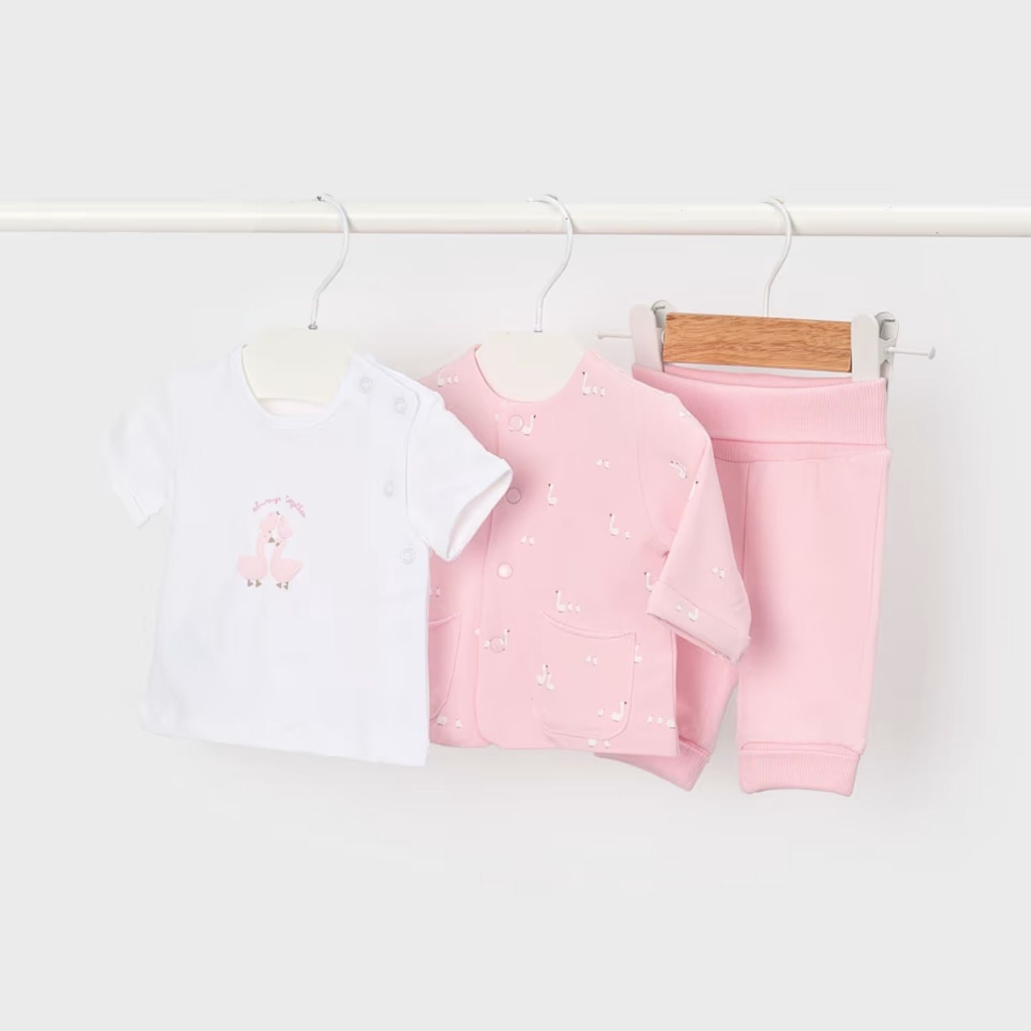 Set 3 Piezas Gosling Rosa