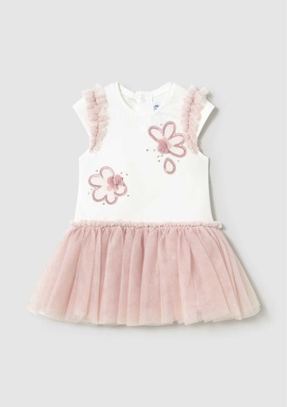 Vestido Spring Tul Rosa Bebé