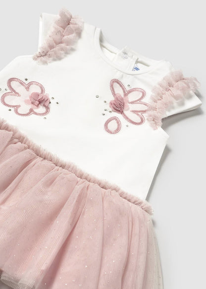 Vestido Spring Tul Rosa Bebé