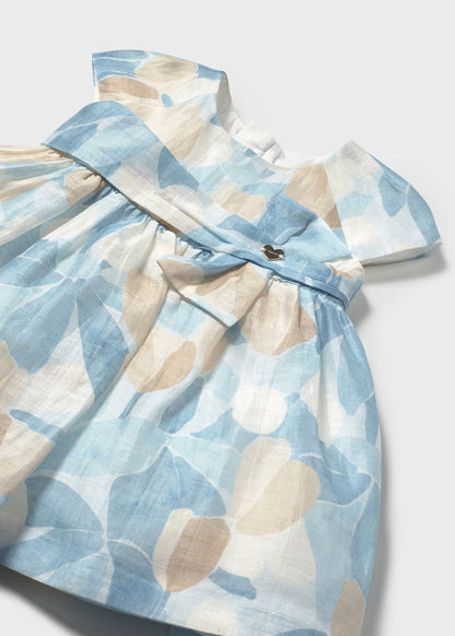 Vestido Lino Eco Celeste Bebé