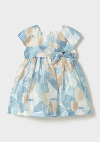 Vestido Lino Eco Celeste Bebé