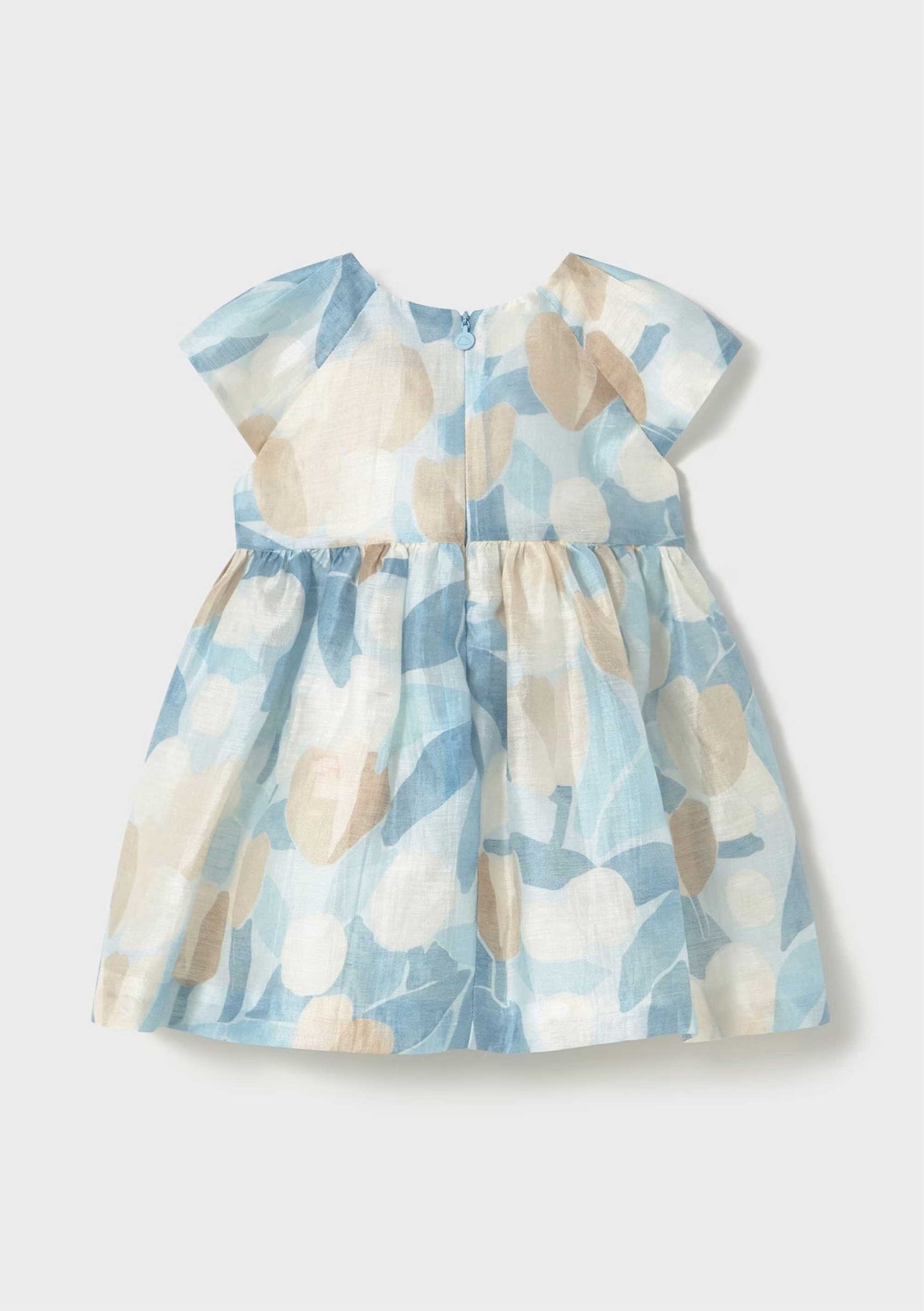 Vestido Lino Eco Celeste Bebé