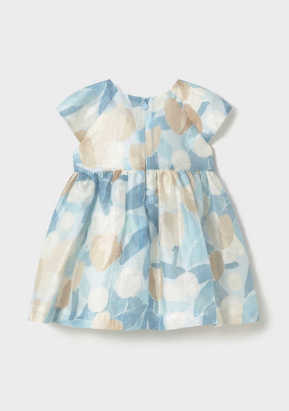 Vestido Lino Eco Celeste Bebé