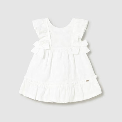 Vestido Eyelet Ceremonia Blanco