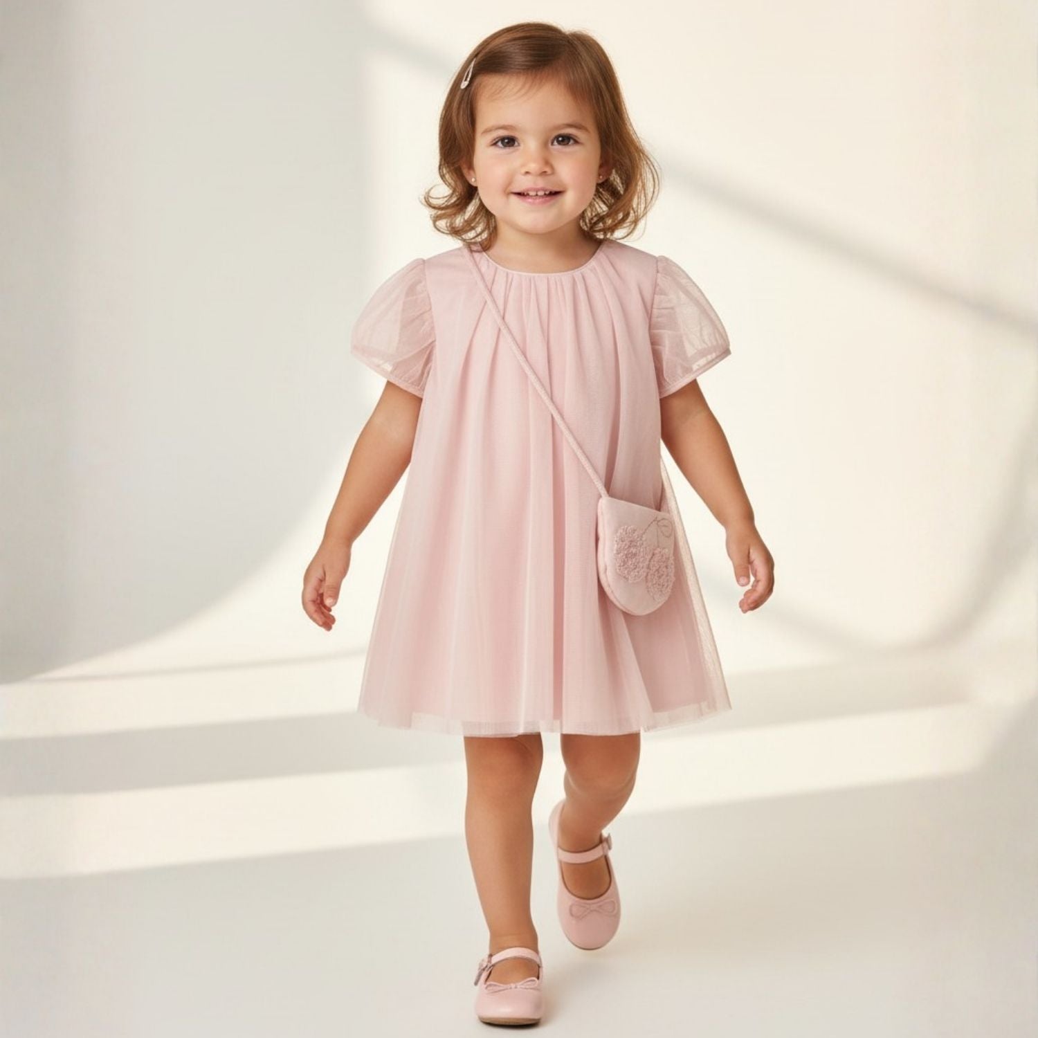 Vestido Tul &amp; Bolso Blossom