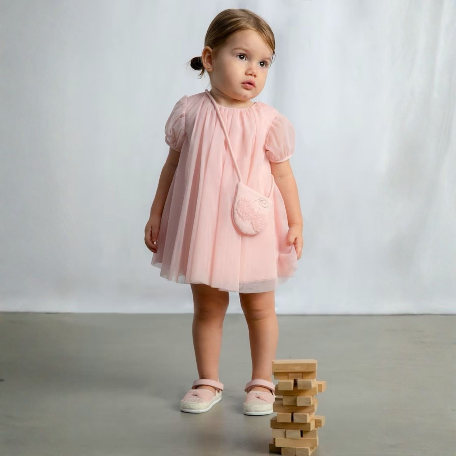 Vestido Tul &amp; Bolso Blossom