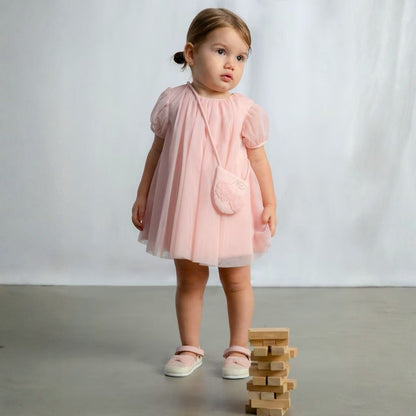 Vestido Tul &amp; Bolso Blossom