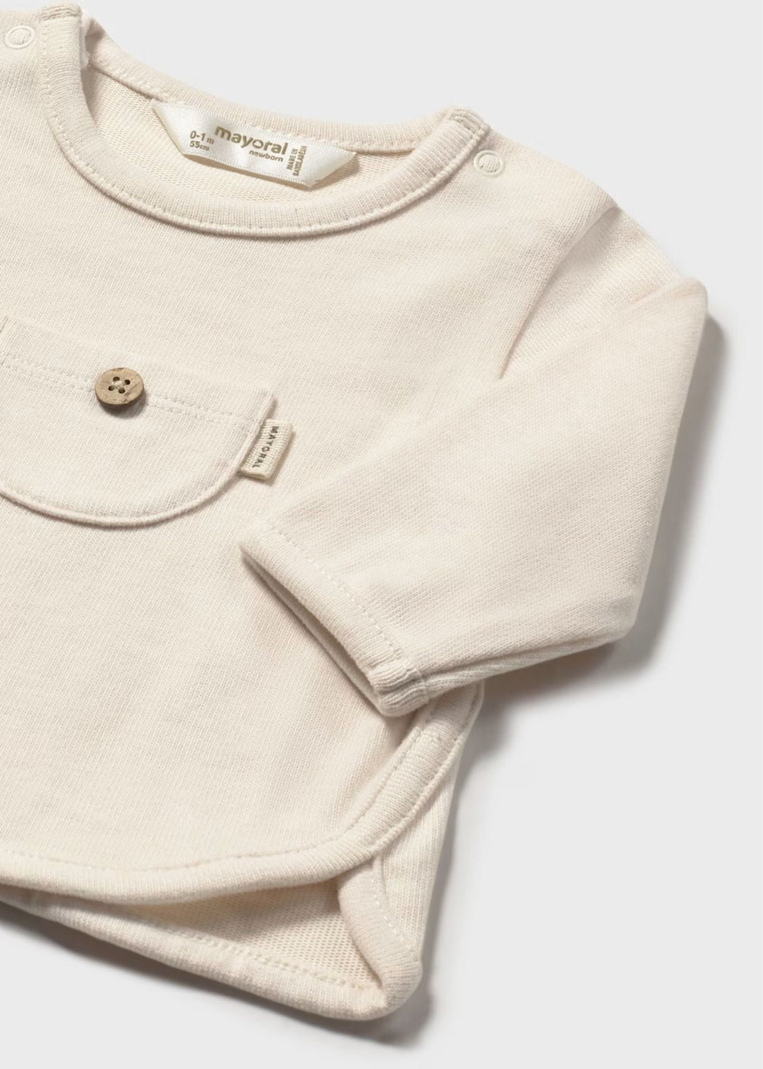 Camiseta Manga Larga Cerámica Better Cotton Newborn