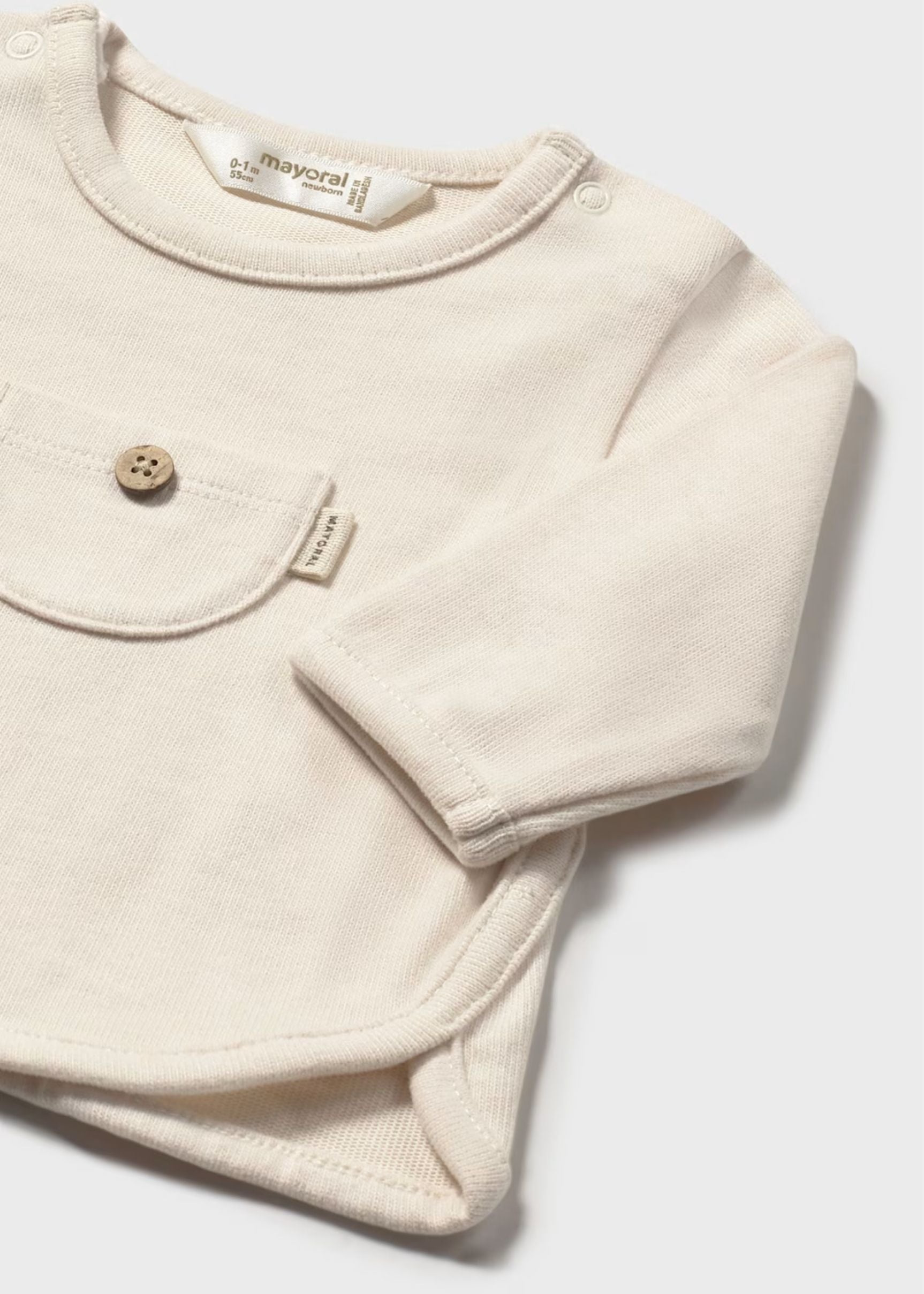 Camiseta Manga Larga Cerámica Better Cotton Newborn