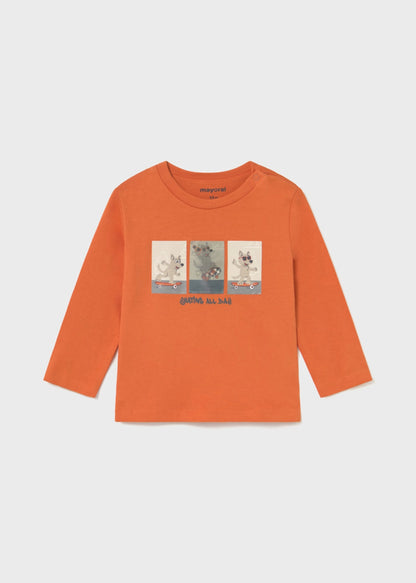 Camiseta Naranja Funny Puppy
