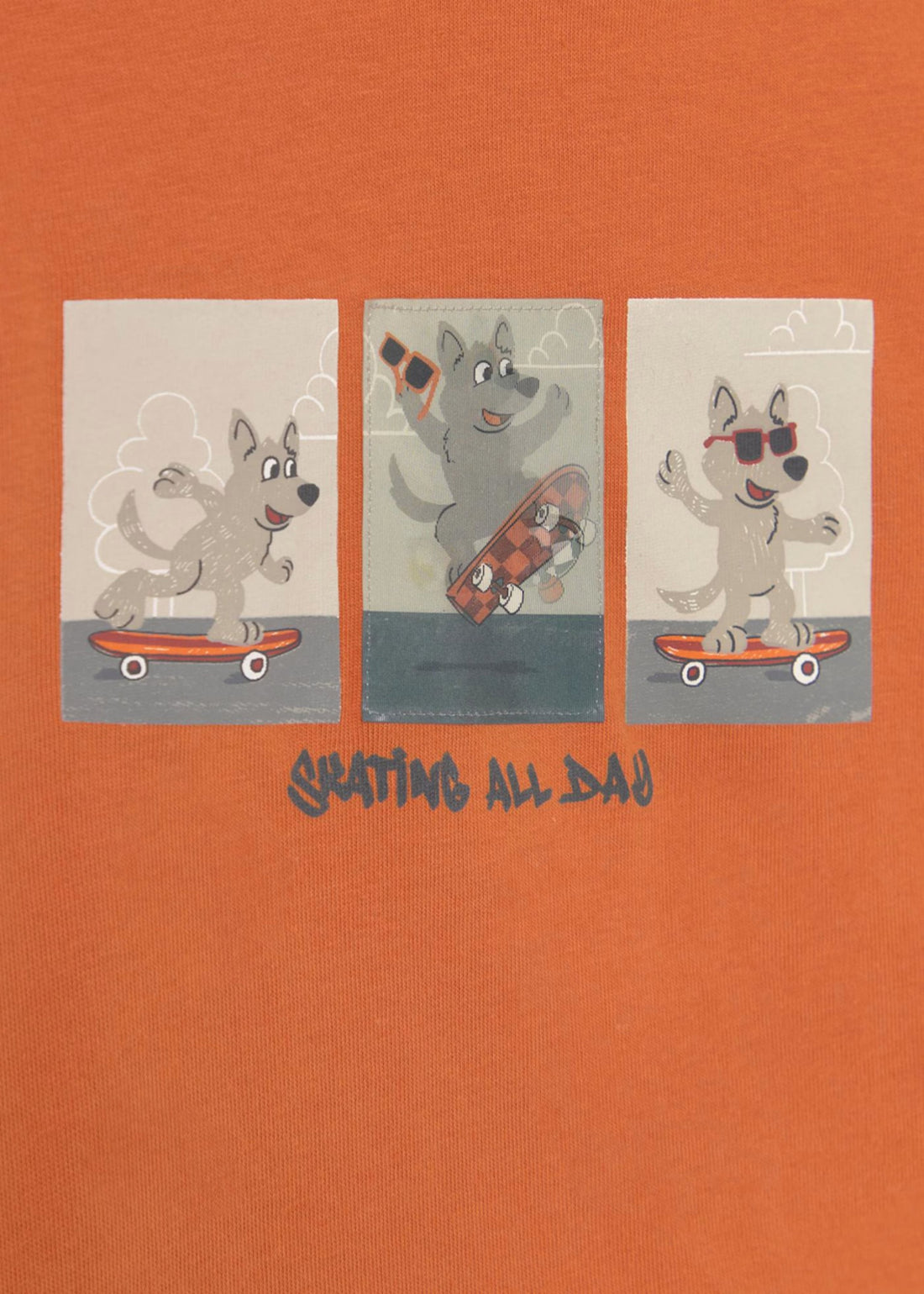 Camiseta Naranja Funny Puppy