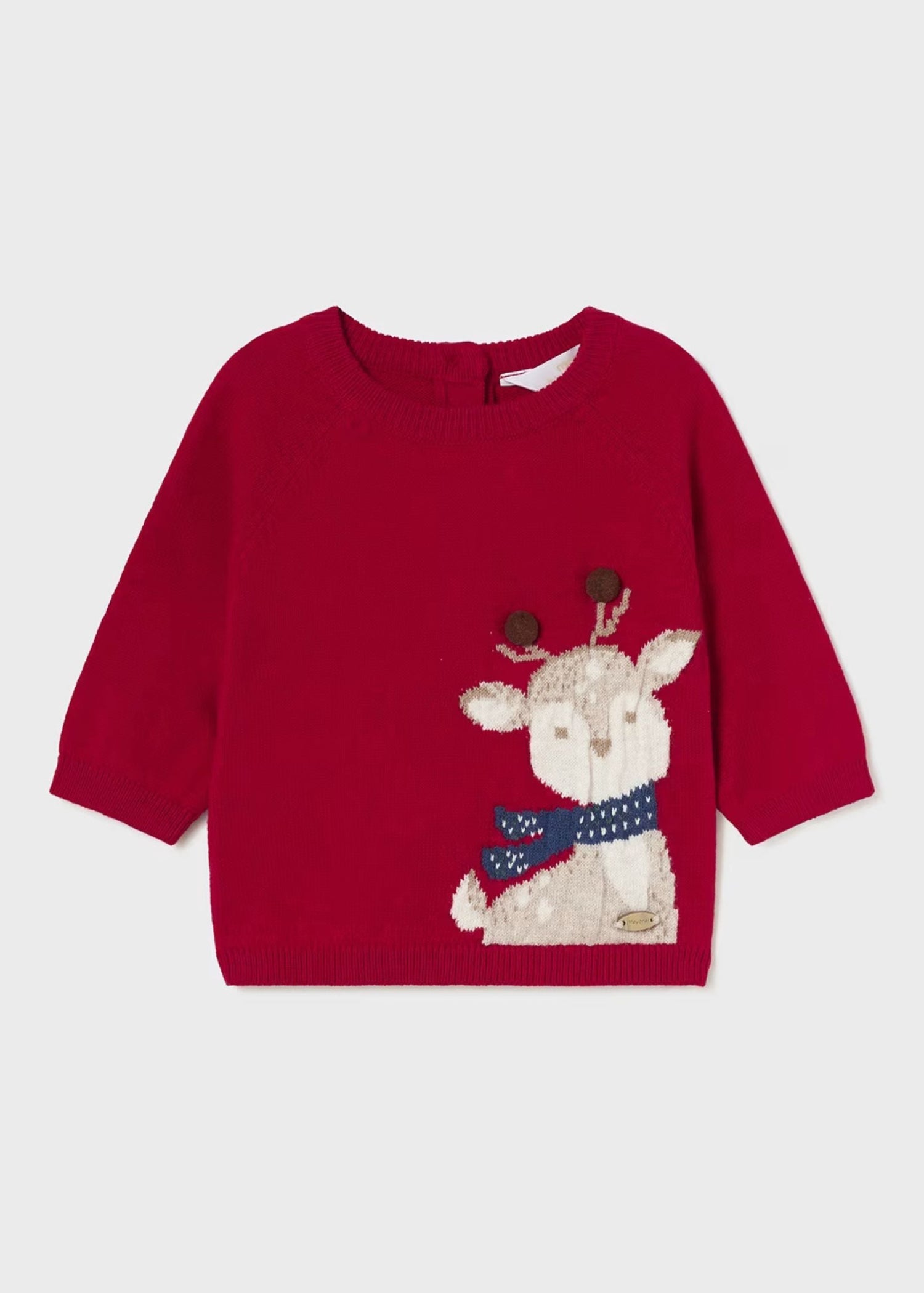 Sweater Rojo Jaquard Reno Newborn