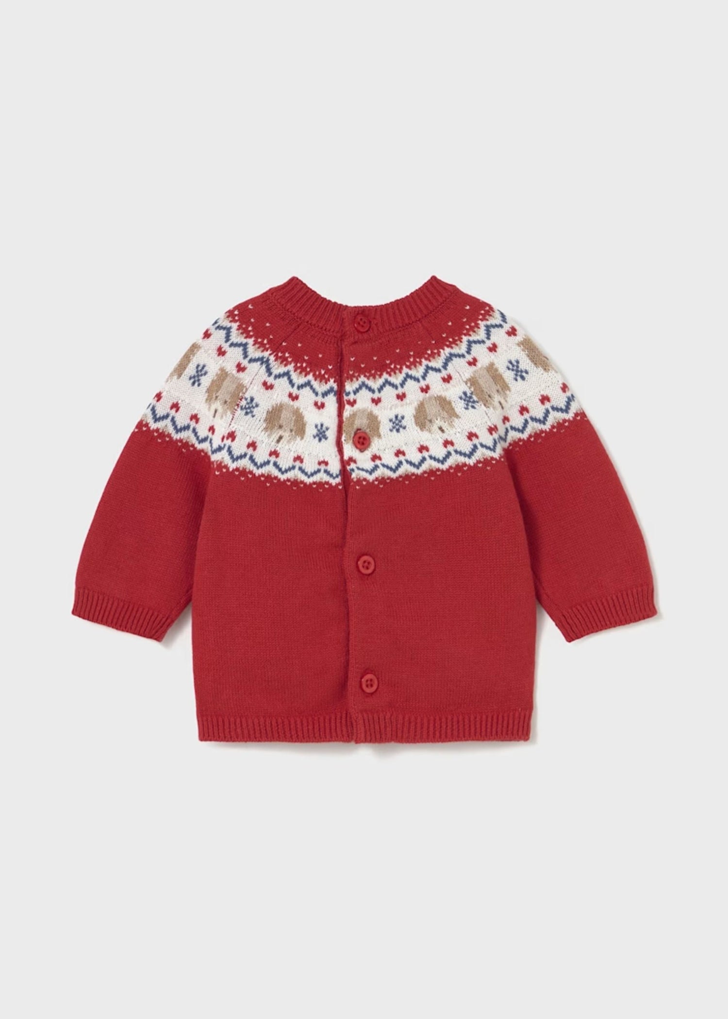 Jersey Tejido Guinda Perritos Newborn
