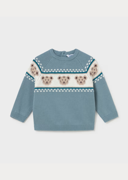 Jersey Jacquard Teddy Ártico
