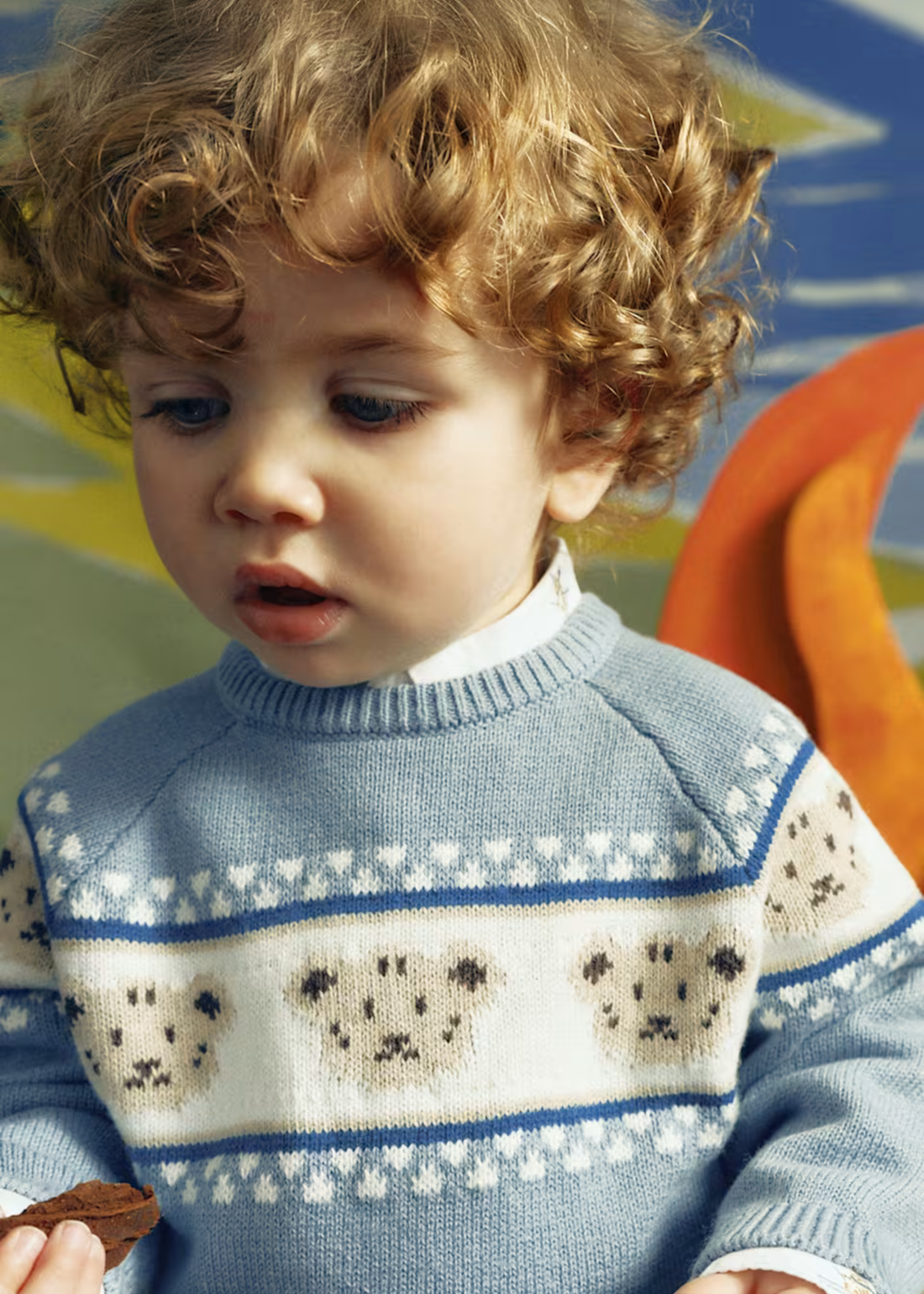 Jersey Jacquard Teddy Ártico