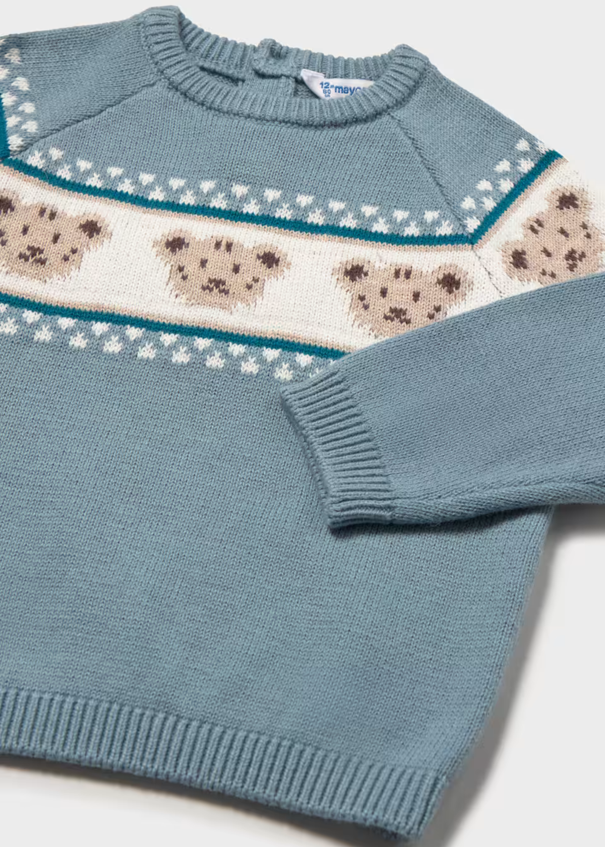 Jersey Jacquard Teddy Ártico