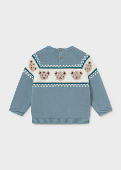 Jersey Jacquard Teddy Ártico