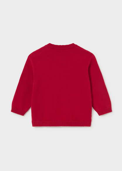 Jersey Intarsia Puppy Rojo