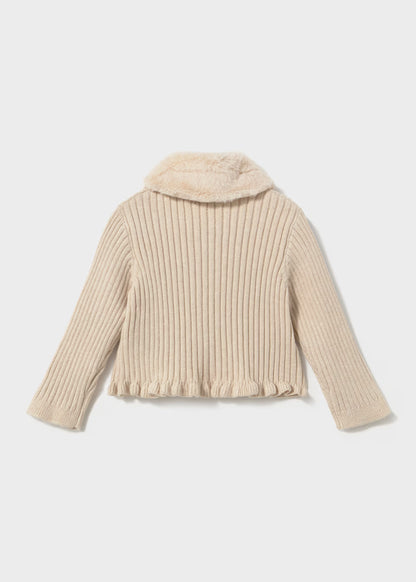 Sweater Tejido Cuello Lazos Milk