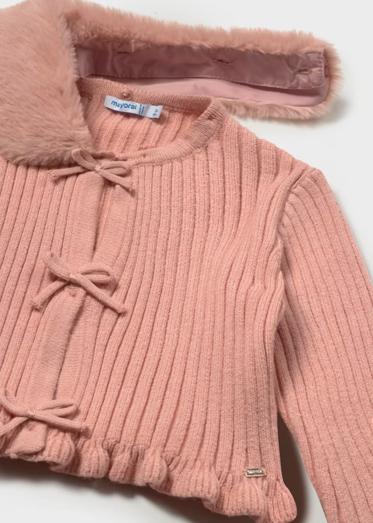Sweater Tejido Cuello Lazos Petisui