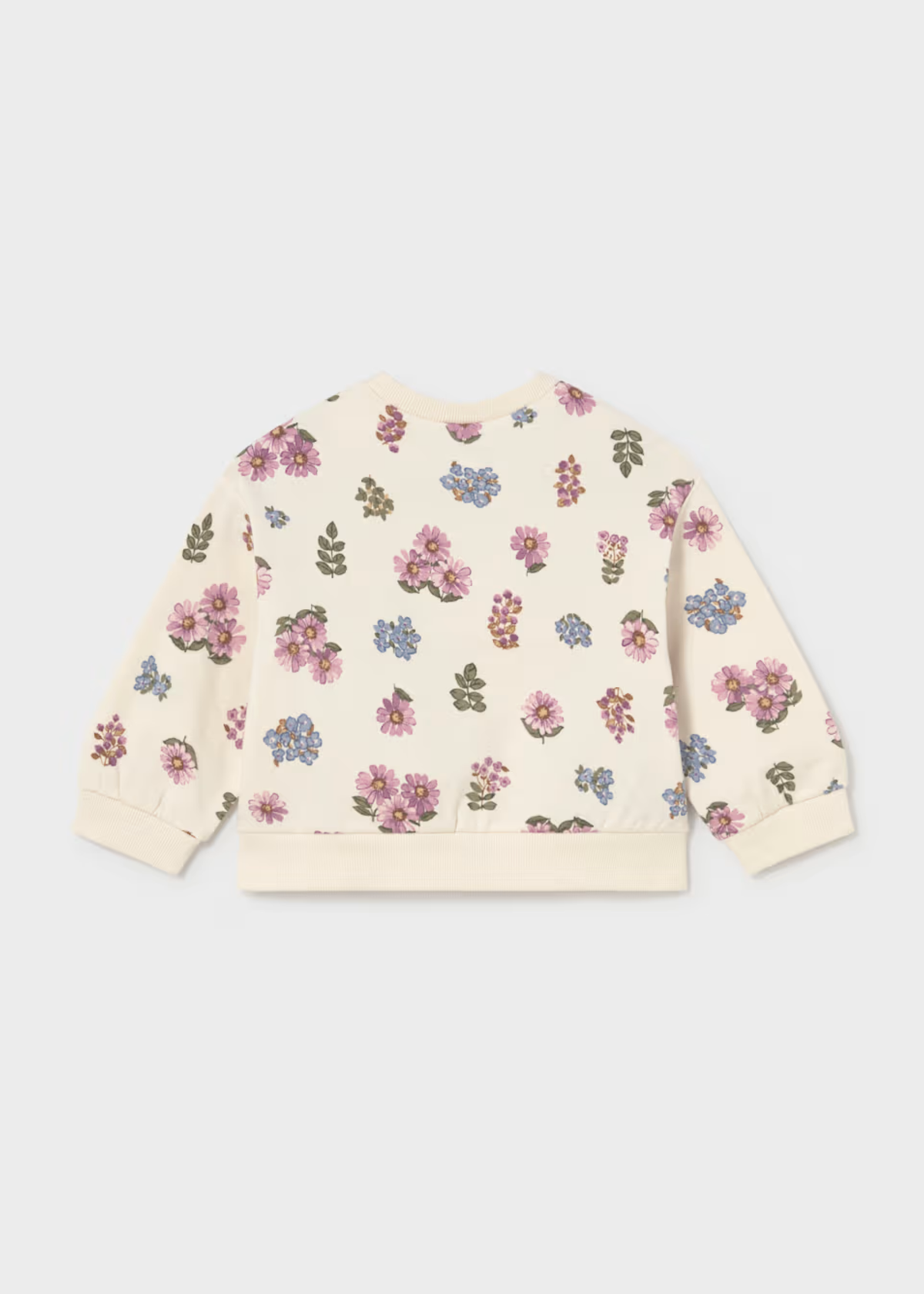 Buzo Cuello Redondo Floral Soja