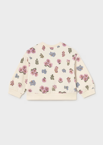 Buzo Cuello Redondo Floral Soja