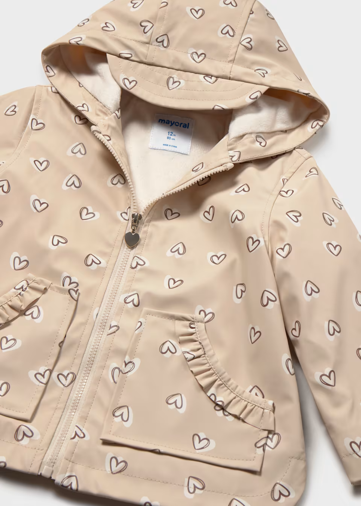 Chubasquero Impermeable Love Volantes Biscuit