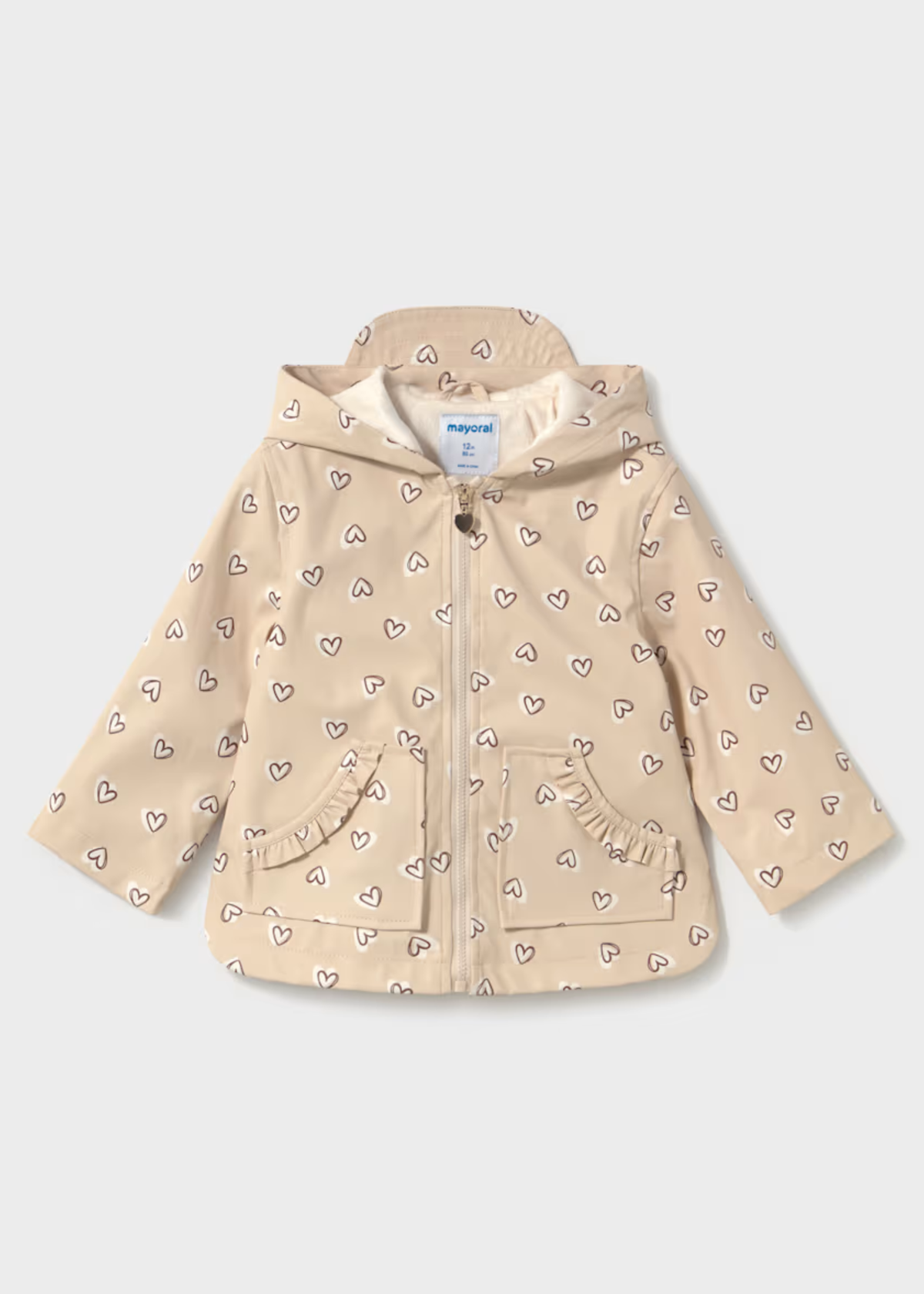 Chubasquero Impermeable Love Volantes Biscuit