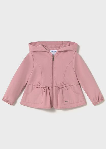 Chaqueta Cortavientos Capota Rosa