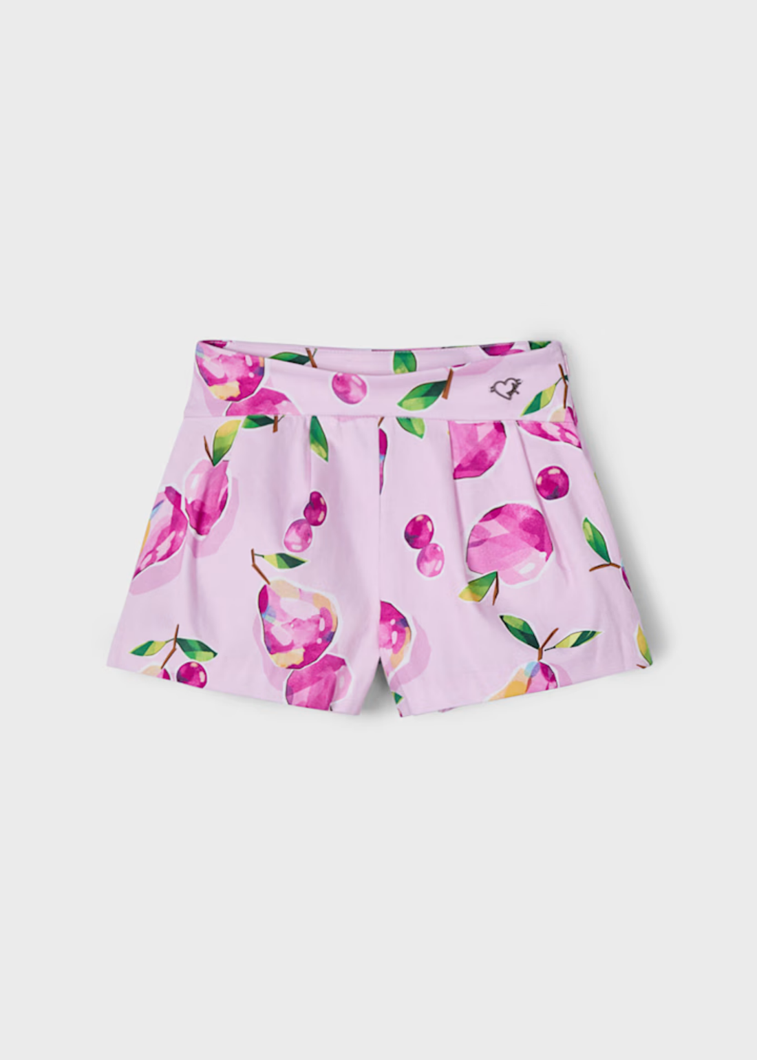 Falda Short Estampada Malva
